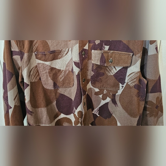 Madewell Men's Workshirt In Brushstroke camo Size Medium 100% Cotton - Picture 8 of 13